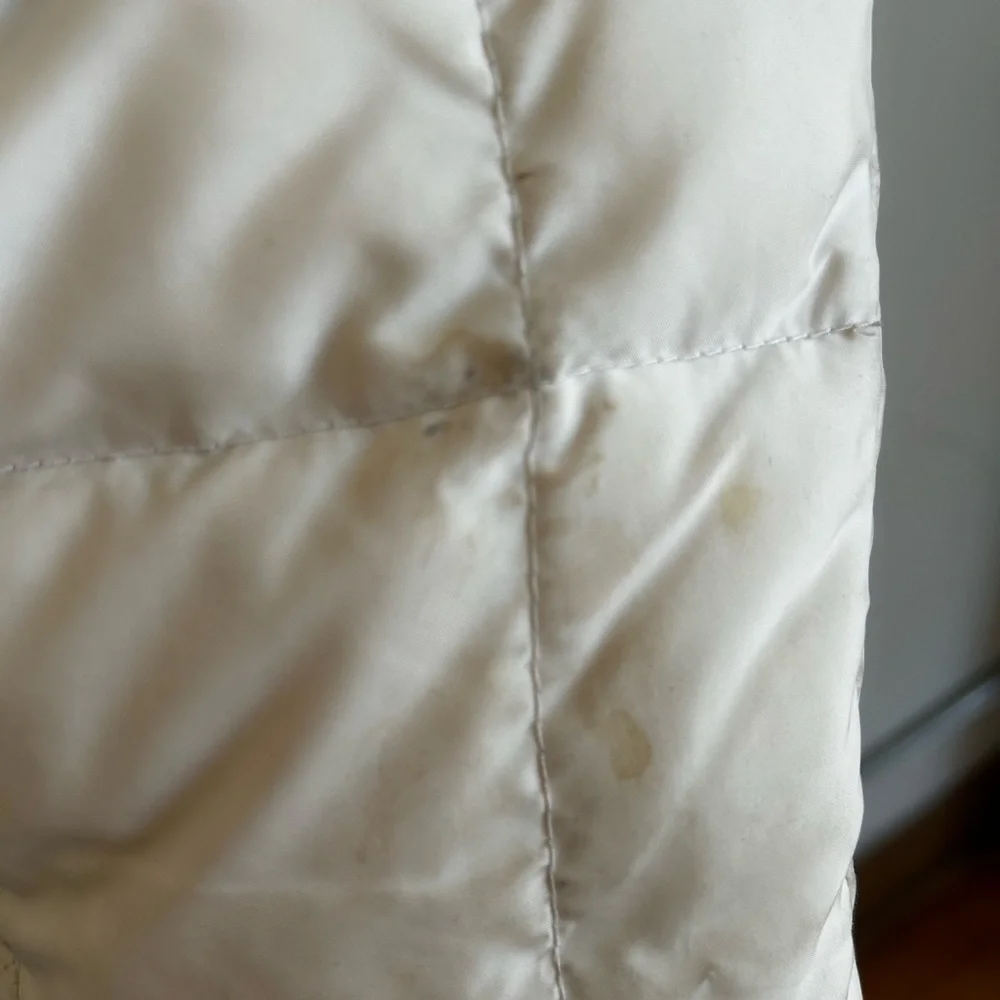 *Super Warm* Eddie Bauer 100% Goose Down White Puffer Jacket - Picture 11 of 17